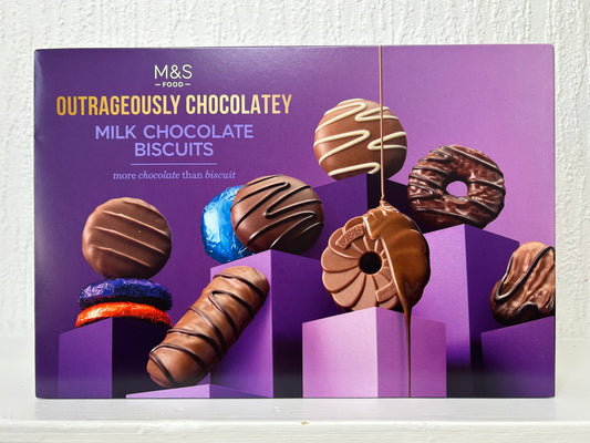 M&S Outrageously Chocolaty Biscuit Selection – 450g UK Import