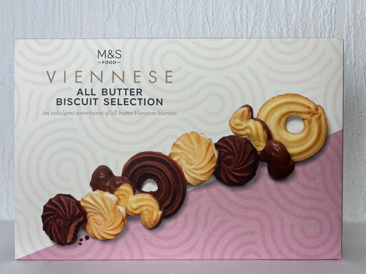 M&S All Butter Viennese Biscuit Selection – 450g British Treats Tin