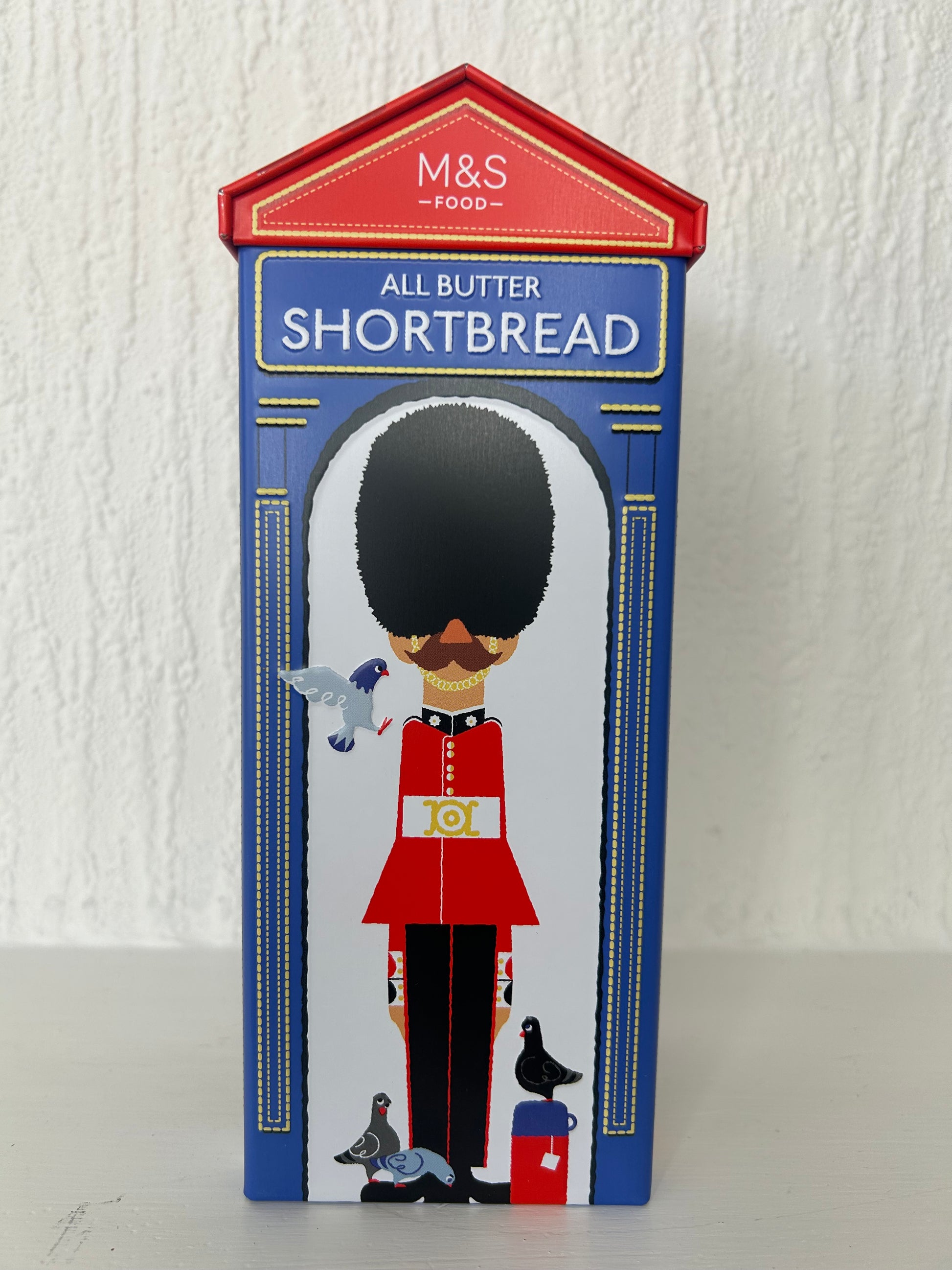 M&S London Guard Shortbread Tin – 180g UK Import Gift