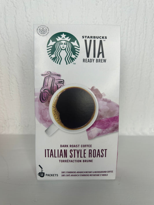 Starbucks VIA Instant Coffee – 3 Pike Place & 3 Italian Roast (72 Sachets)