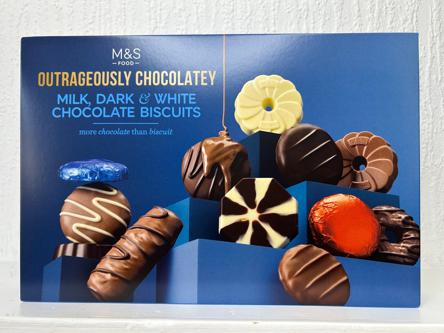 M&S Outrageously Chocolaty Biscuits – Rich, chocolate-covered British treats