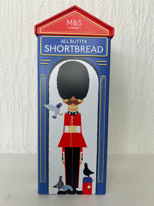 British Guard Tin by M&S – Filled with Scottish shortbread biscuits