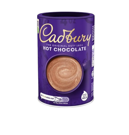 Cadbury hot chocolate canister