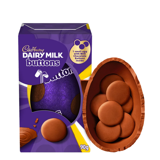 Cadbury Dairy Milk Easter egg with buttons inside
