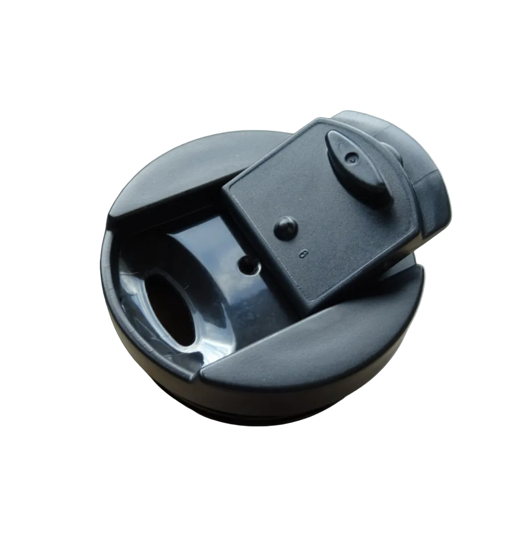 Starbucks black tumbler with twist-on lid