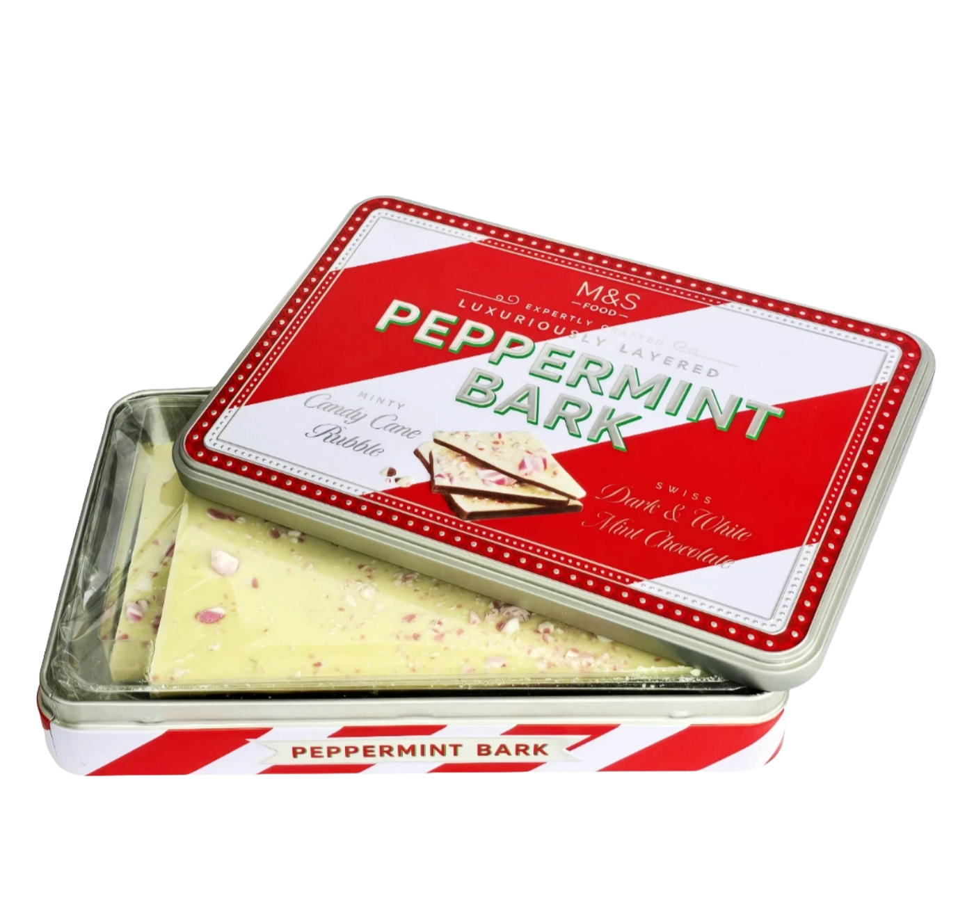 M&S Peppermint Bark 250g – festive peppermint chocolate available in USA
