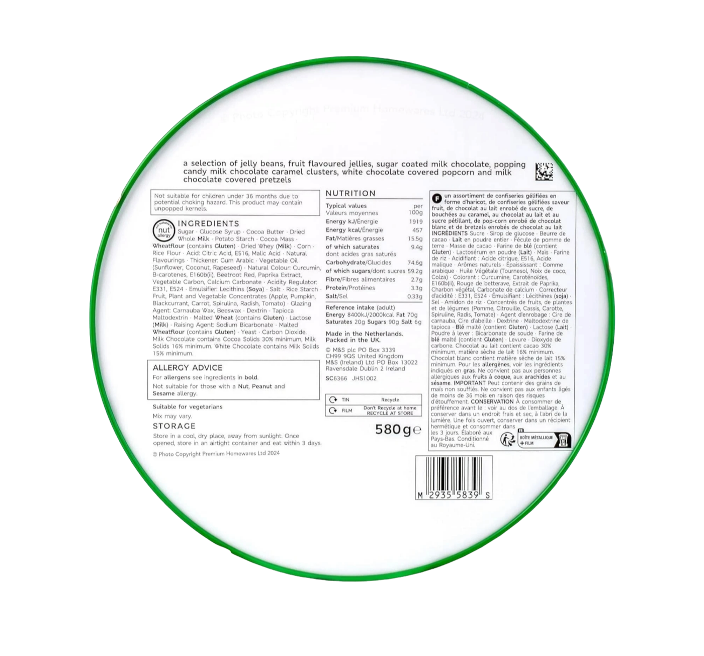 Imported M&S Very Jelly Munch 580g UK snack mix available in USA