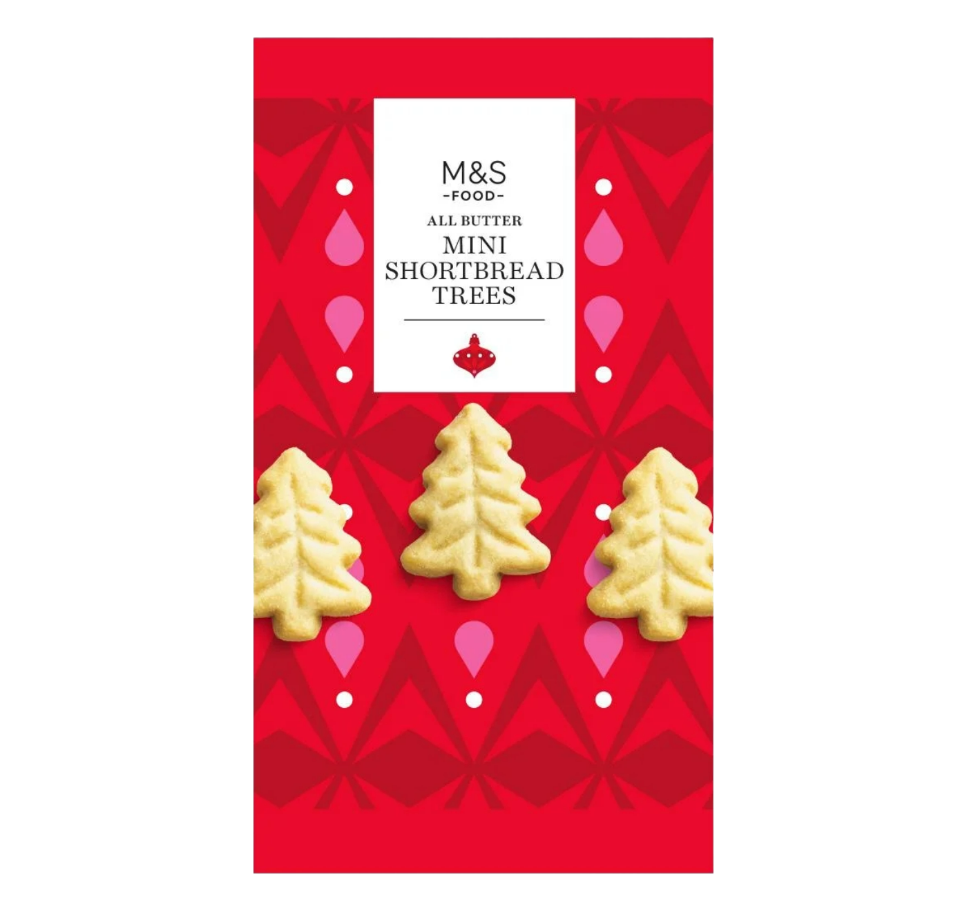 M&S Christmas shortbread mini trees 100g pack