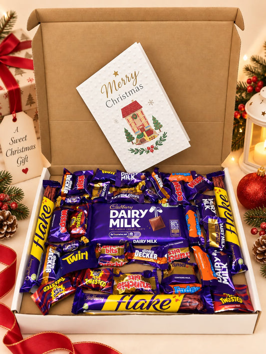 Cadbury celebration chocolate gift pack with personalised message