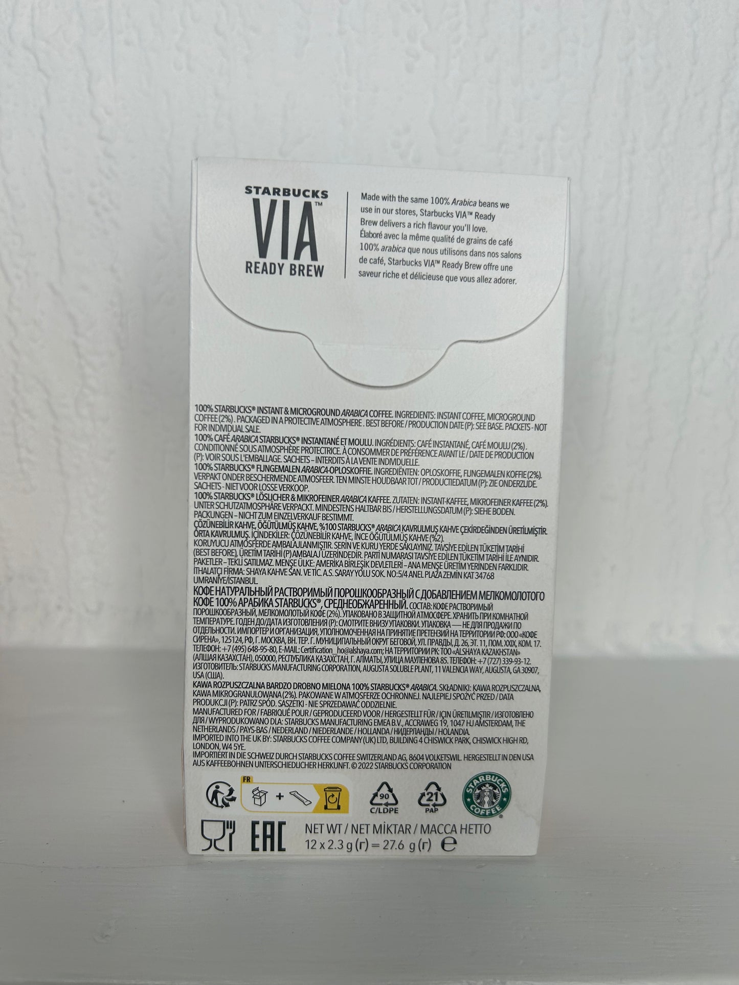 Starbucks VIA UK Import – Medium & Dark Roast Instant Coffee Duo