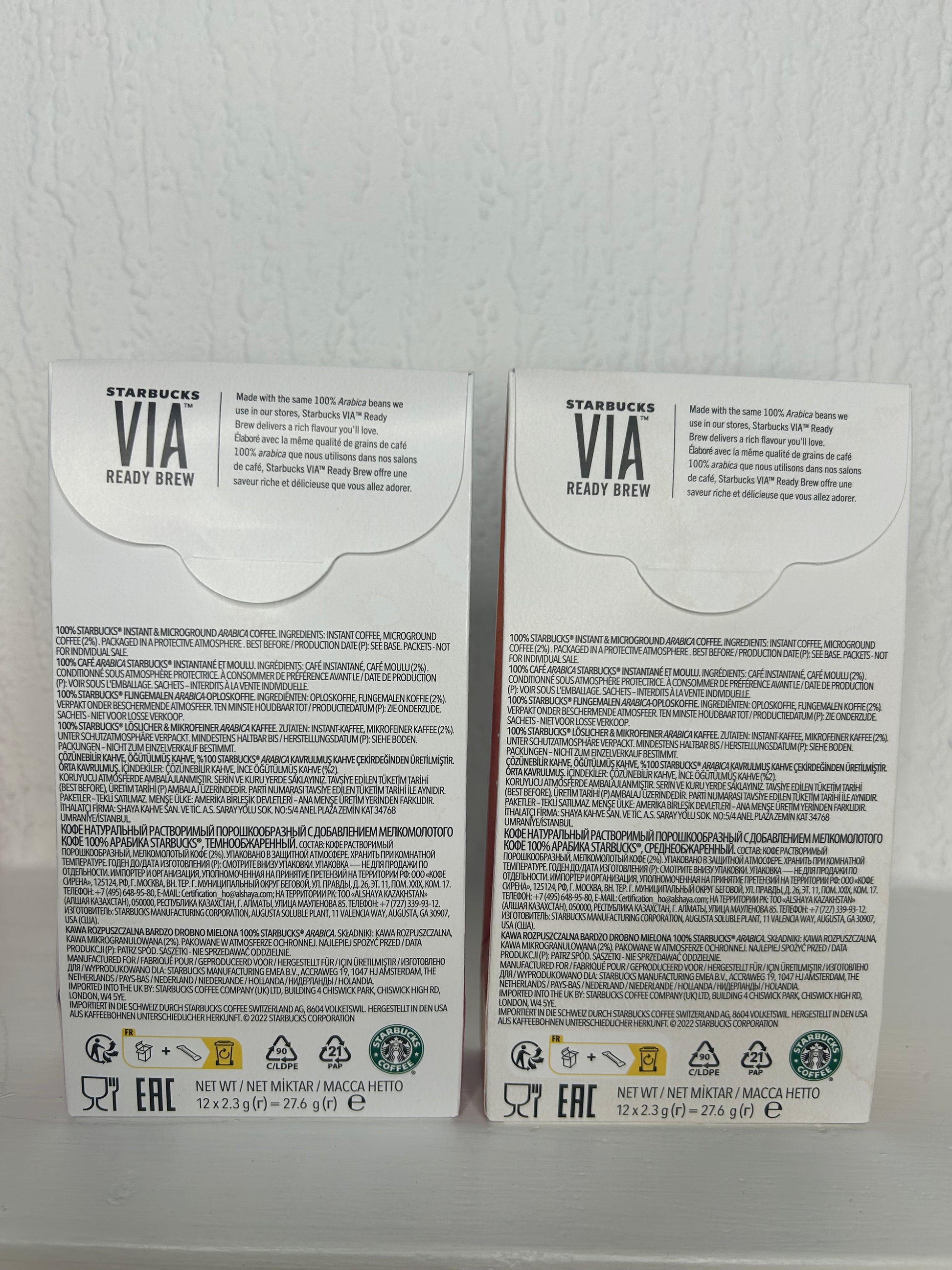 Medium Roast Starbucks Instant Coffee – Pike Place VIA UK Import