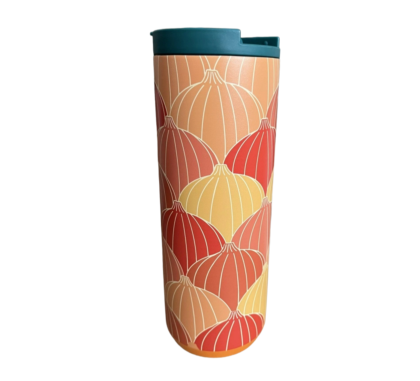 Side profile of Starbucks Pumpkin Stainless Steel Tumbler 16oz collectible