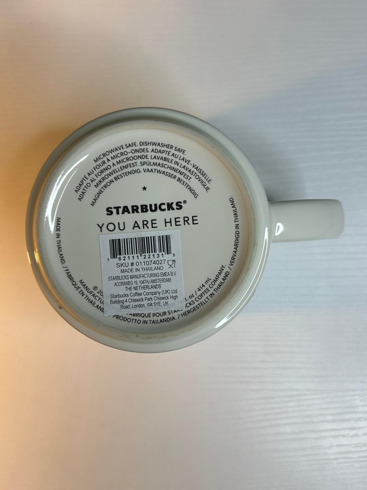 Starbucks You Are Here Glasgow Mug 16oz back design – Scotland souvenir cup