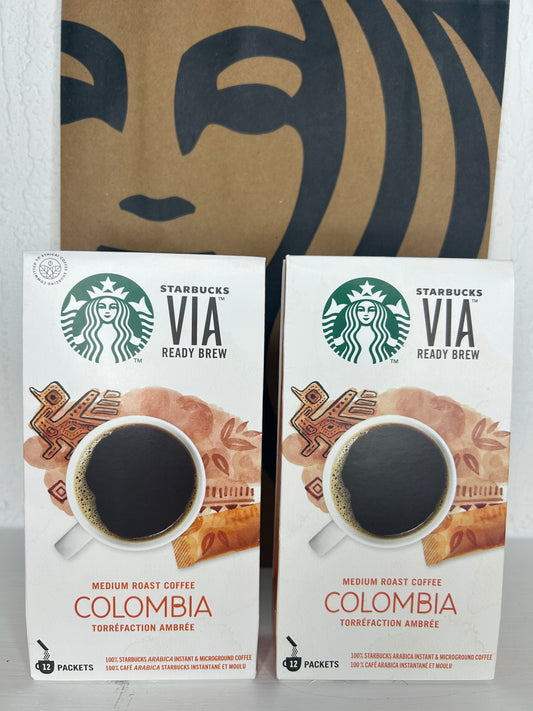 Starbucks Colombia VIA Instant Coffee – Microground (2 Pack)