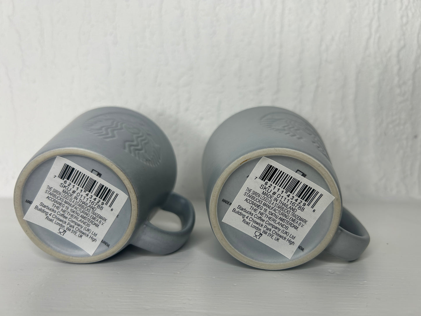 Starbucks Stone Grey Espresso Mug – Set of 2 (2oz Each)