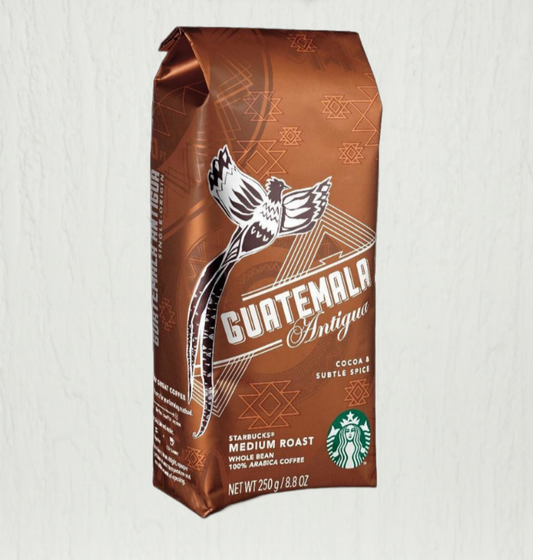 Starbucks Guatemala Antigua Whole Bean Coffee 227g – balanced medium roast with cocoa notes
