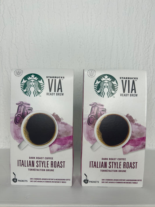 Starbucks Italian VIA Instant Coffee – Pack of 2 UK Import