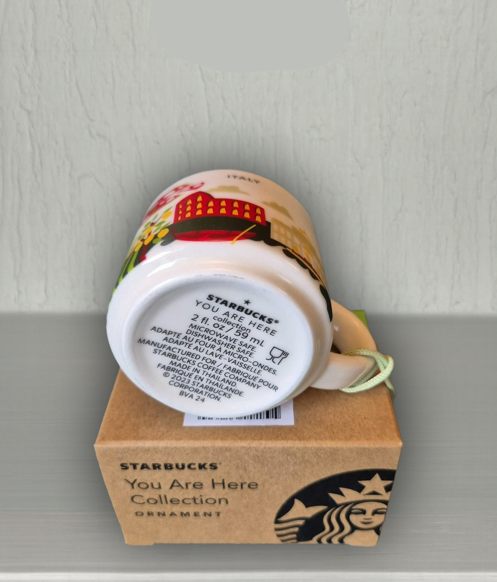 Starbucks You Are Here Italy Mug 16oz back design – Italian souvenir cup