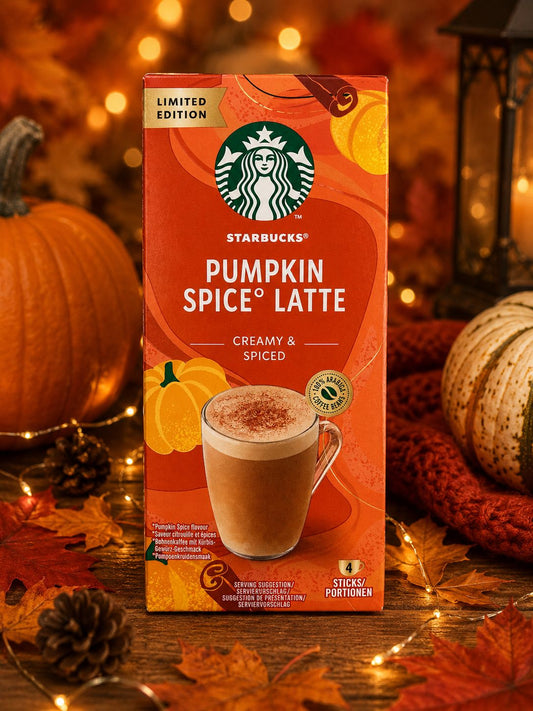 Starbucks Pumpkin Spice Latte instant coffee sachets with pumpkin spice flavour