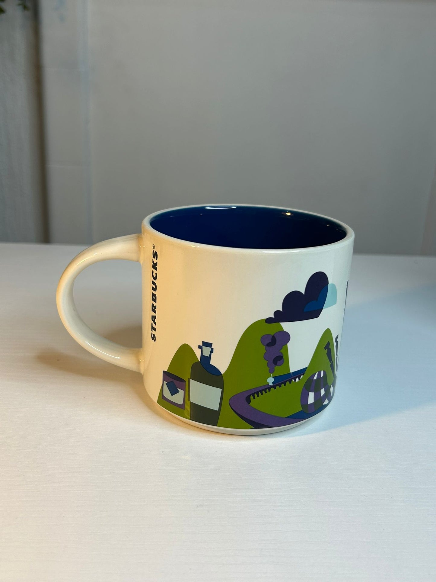 Starbucks You Are Here Scotland Mug 16oz side view – ceramic collectible coffee mug