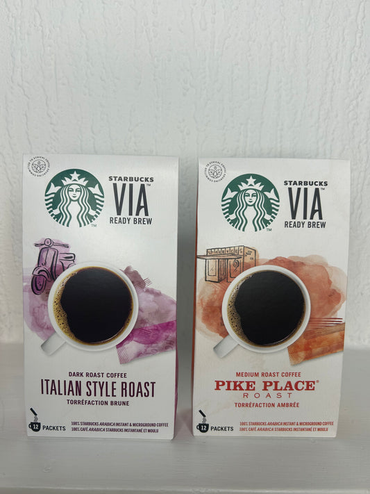 Starbucks Instant Coffee – Italian & Pike Place Microground Sachets
