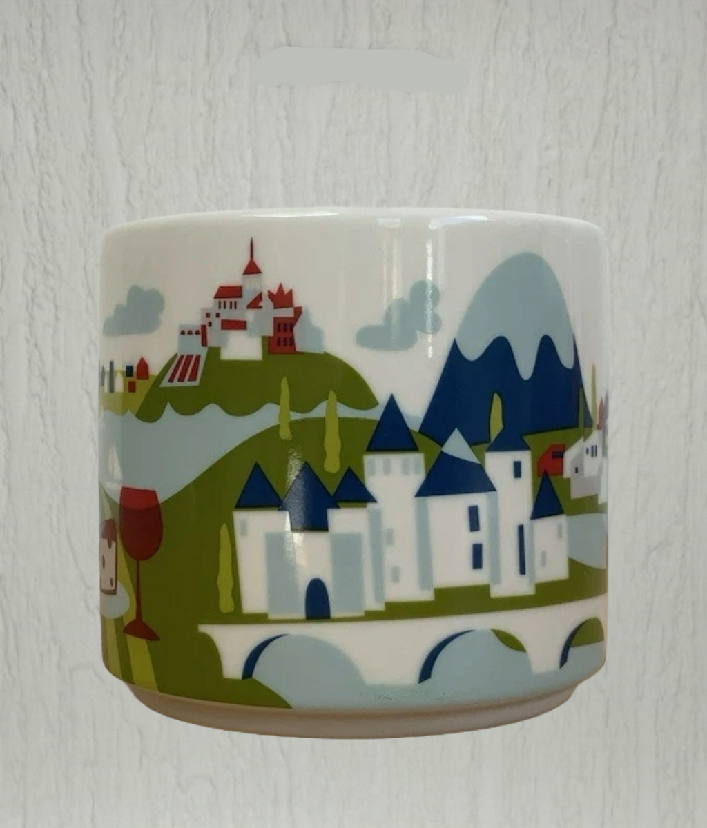 Starbucks You Are Here France Mug 16oz featuring French landmarks – souvenir coffee mug