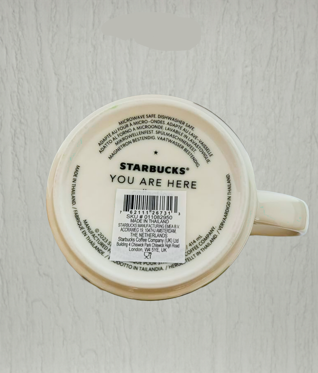 Starbucks You Are Here Ireland Mug 16oz back design – Ireland souvenir cup