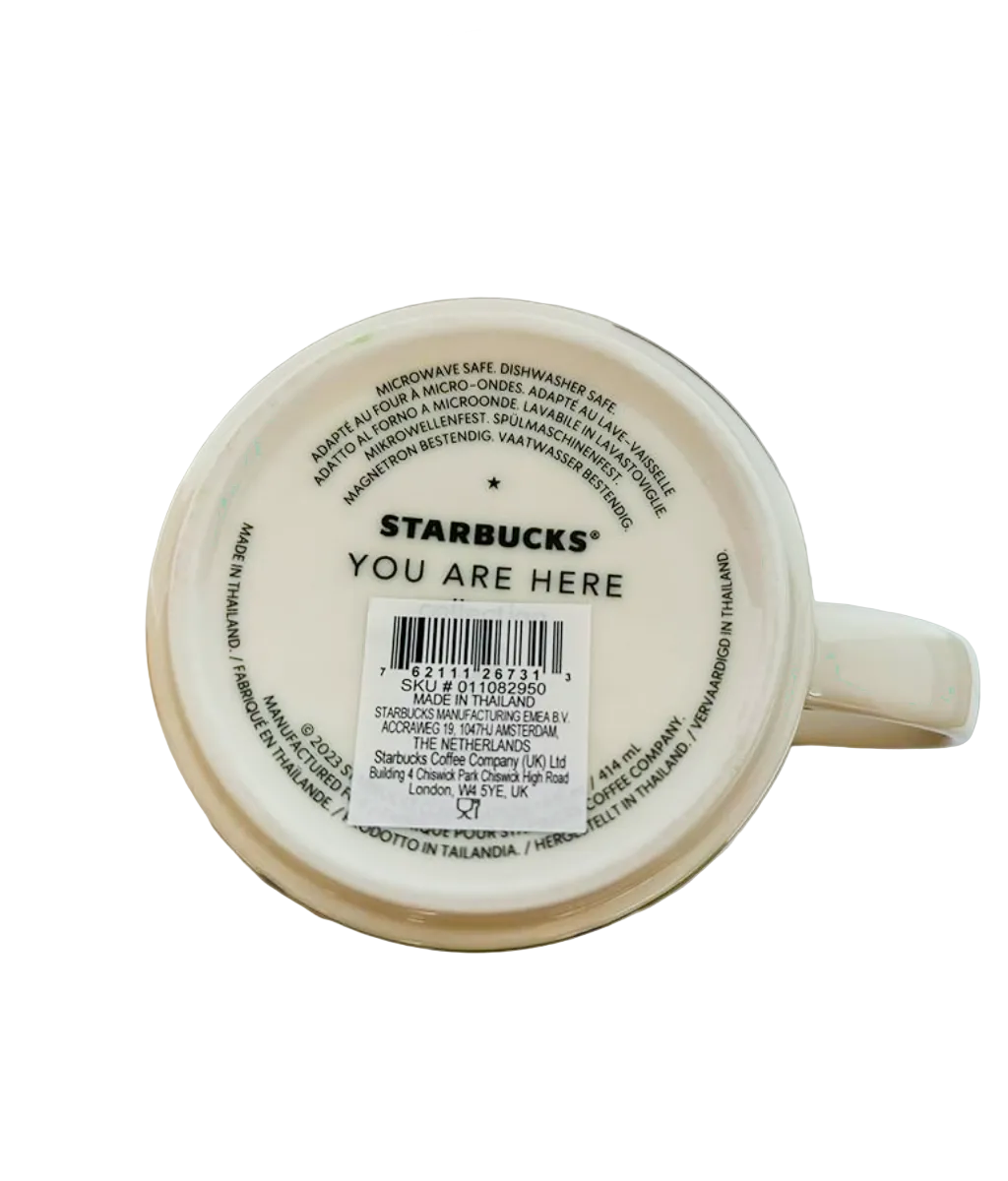 Starbucks You Are Here Ireland Mug 16oz back design – Ireland souvenir cup