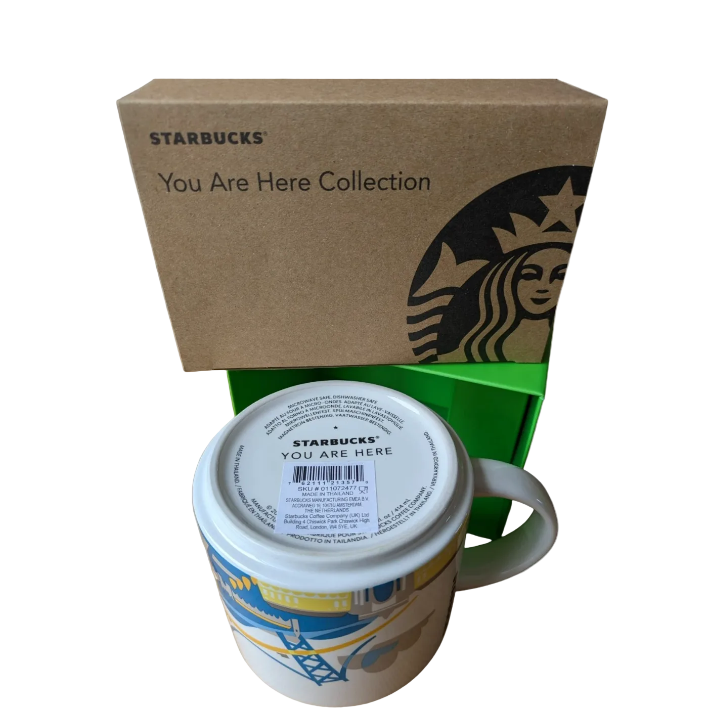 Starbucks You Are Here Lisbon Mug 16oz back design – Portugal souvenir cup