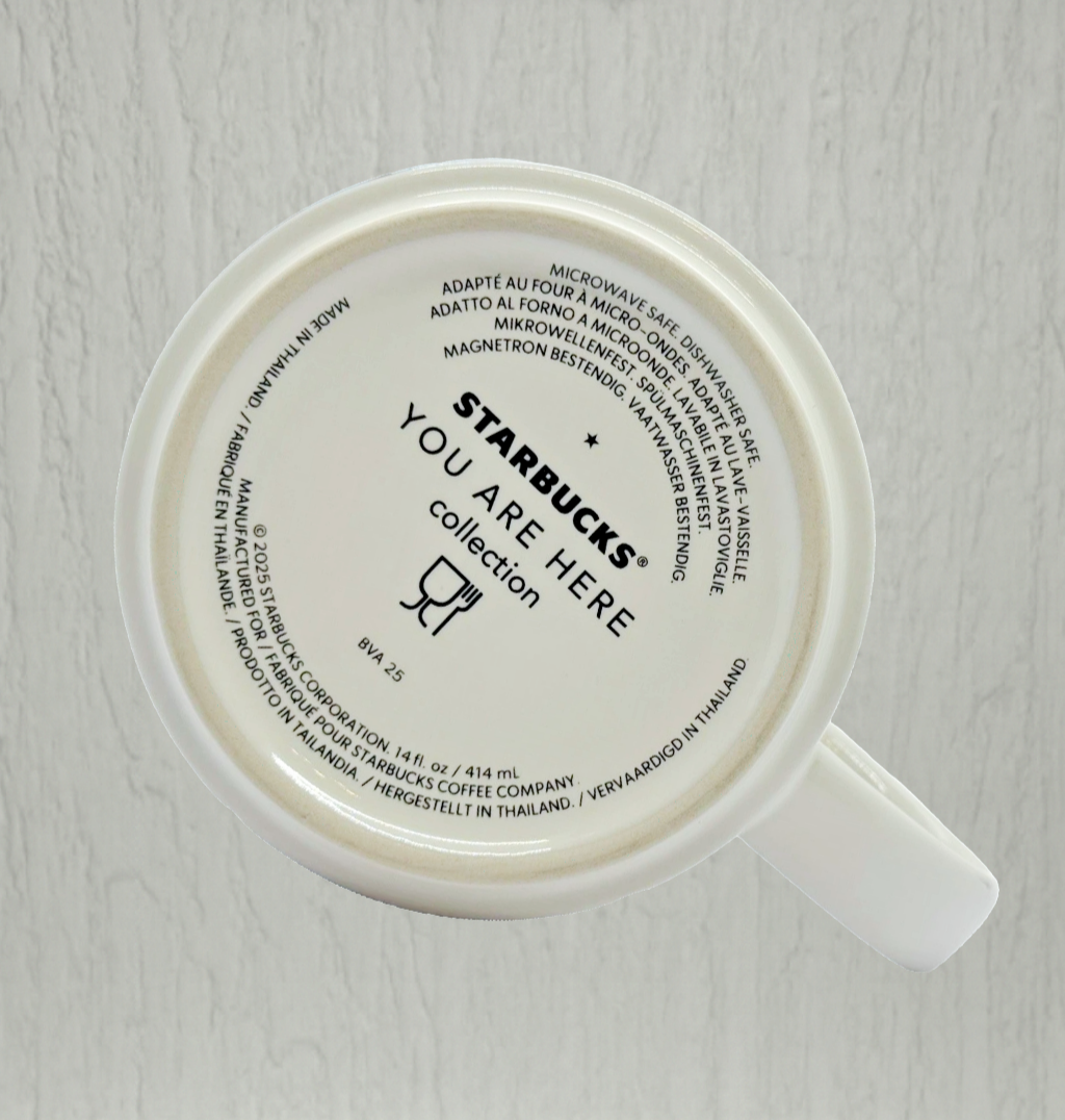 Starbucks You Are Here Manchester Mug 16oz back design – Manchester souvenir cup