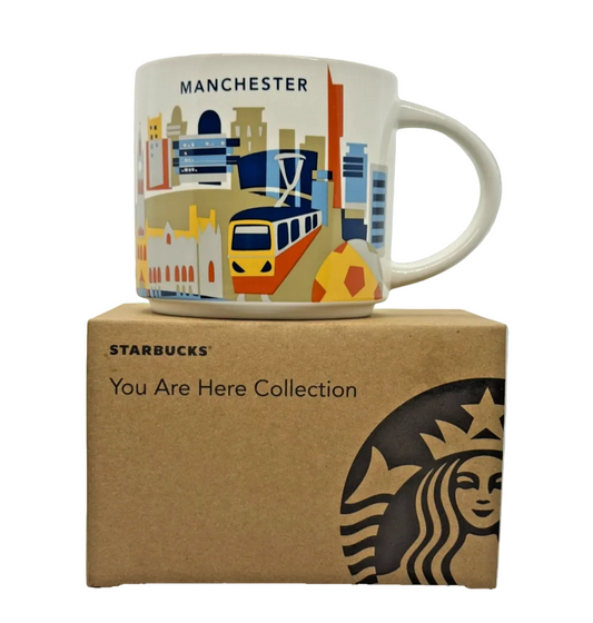 Starbucks You Are Here Manchester Mug 16oz boxed set – perfect gift for mug collectors