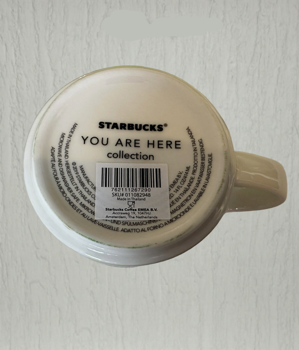 Starbucks You Are Here Spain Mug 16oz back design – Spain souvenir cup