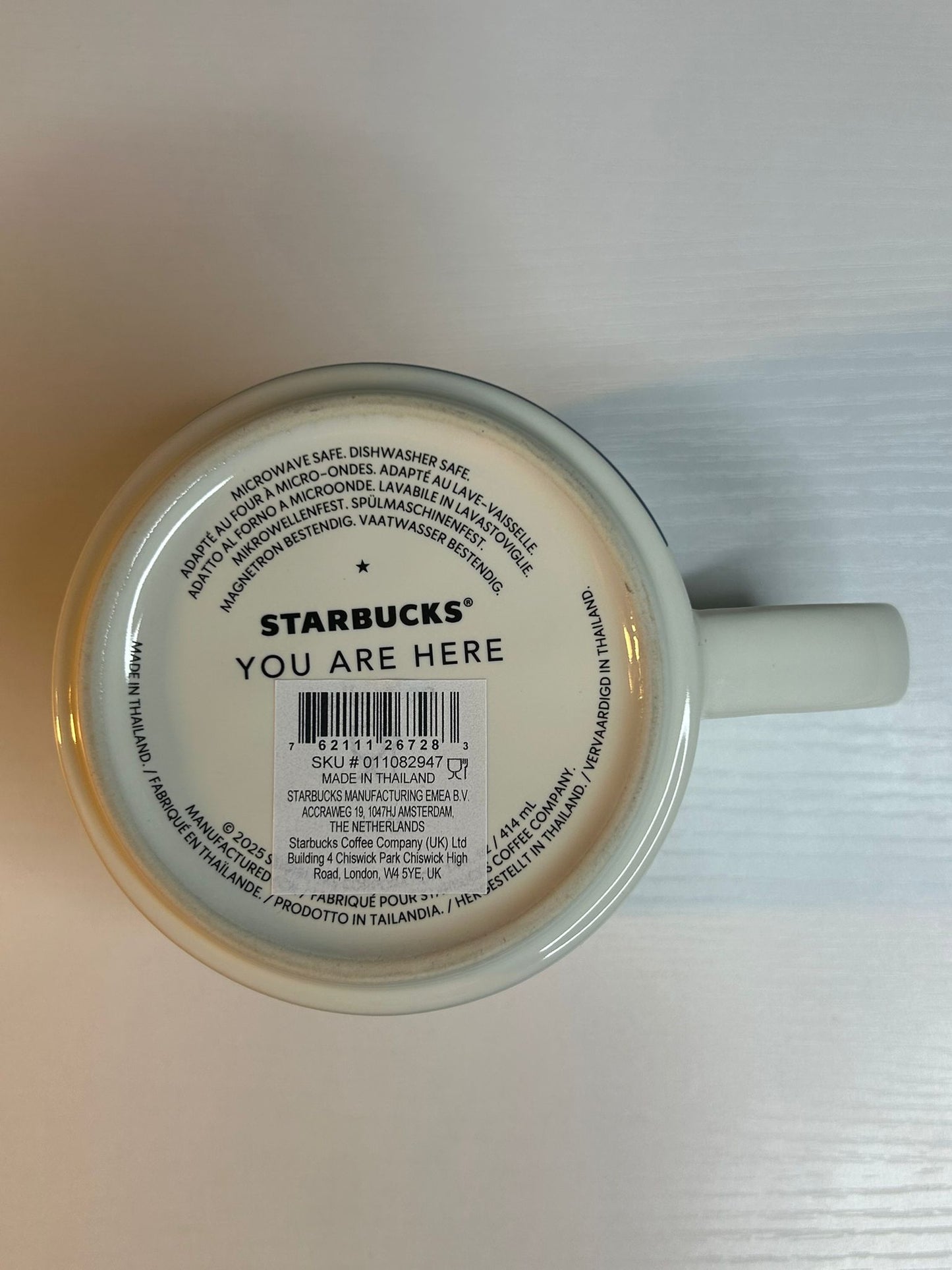 Starbucks You Are Here Scotland Mug 16oz back design – Scotland souvenir cup
