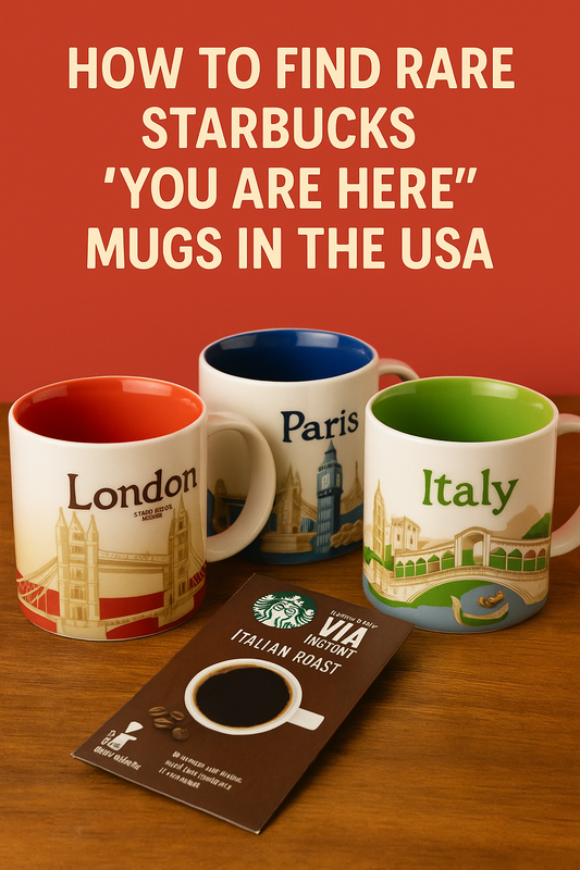 Authentic Starbucks You Are Here mugs from UK cities including London and Paris, shipped to USA collectors