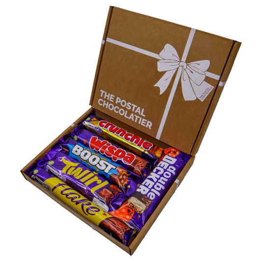 British chocolate gift bundle with personalised message