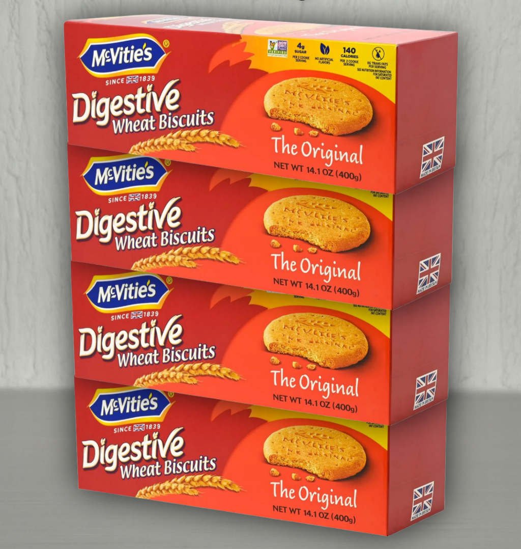 Stack of McVitie’s Digestives