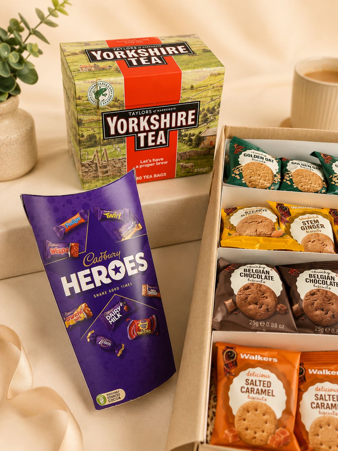 Yorkshire Tea and Walkers Shortbread corporate hamper