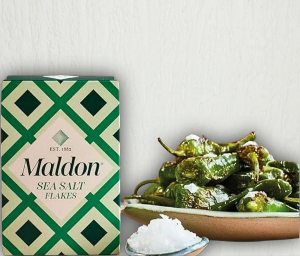Maldon Sea Salt Flakes 127g in original packaging – artisanal British salt