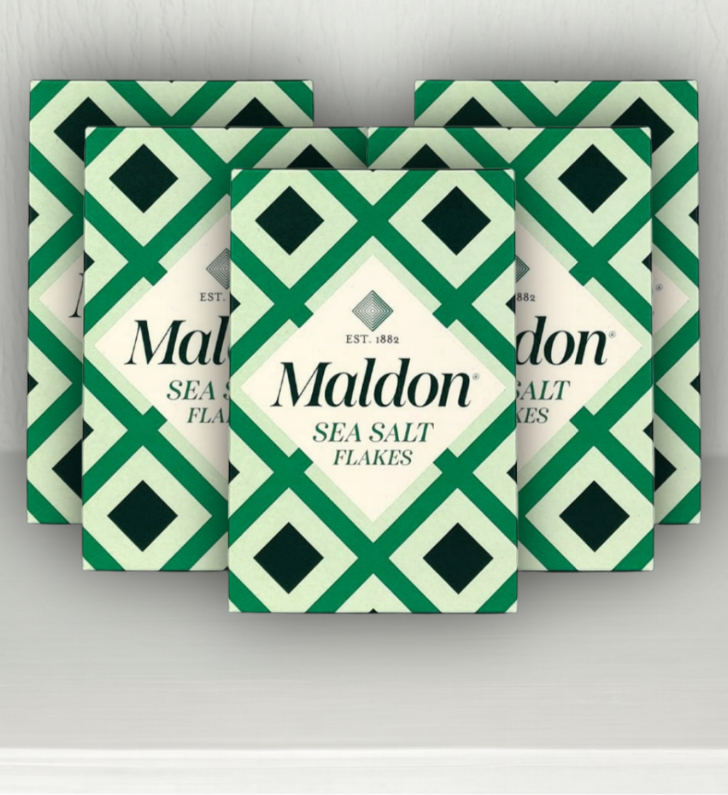 Pack of 5 Maldon Sea Salt Flakes 127g boxes – bulk gourmet salt bundle