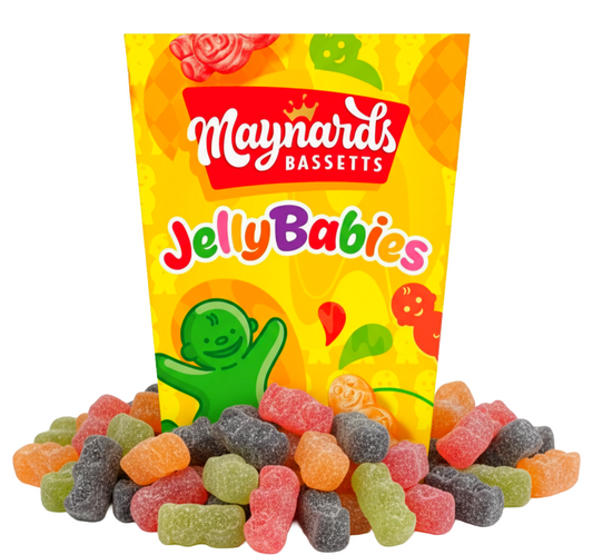 Maynards Bassetts Jelly Babies 350g carton British candy treat