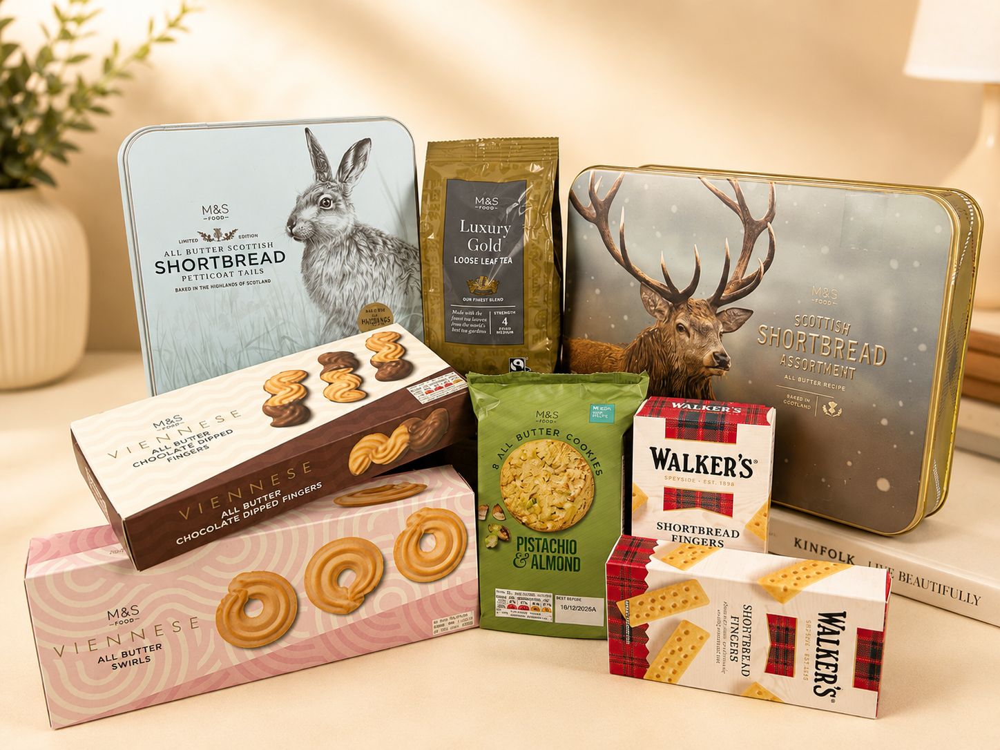 Premium British Biscuit Experience Hamper with M&S and Walker's