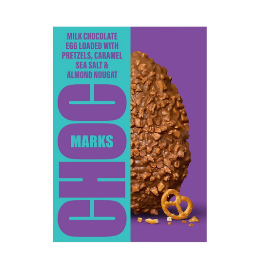 M&S Choc Pretzel Caramel Sea Salt & Nougat Easter Egg 294g