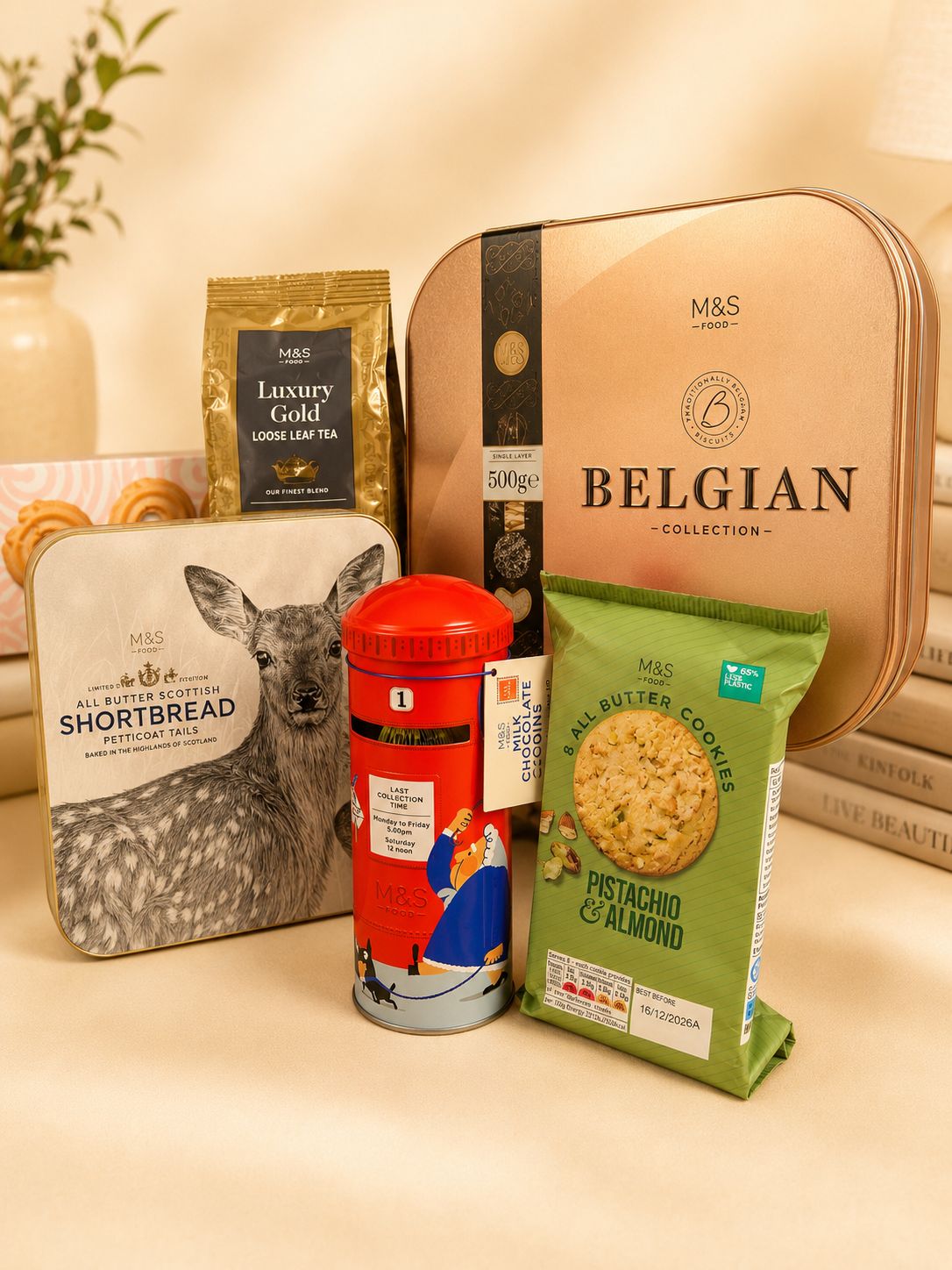 Premium M&S Belgian Chocolate Shortbread gift box
