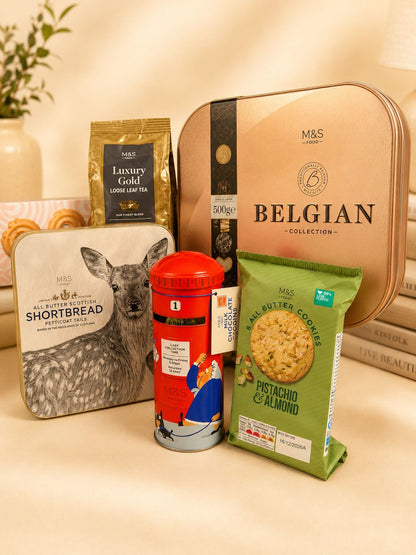 Premium M&S Belgian Chocolate Shortbread gift box