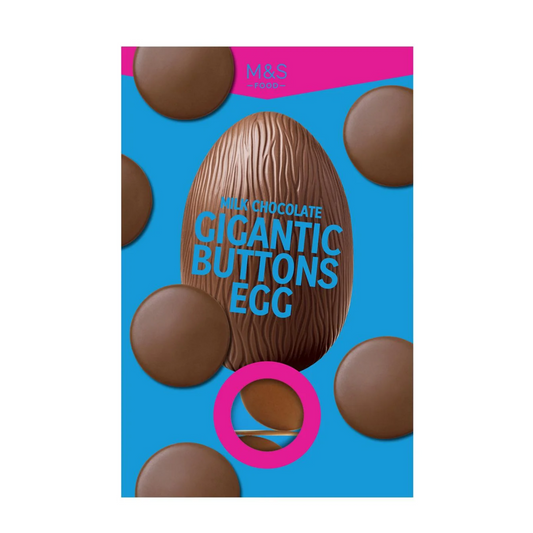 M&S Milk Chocolate Gigantic Buttons Egg 190g