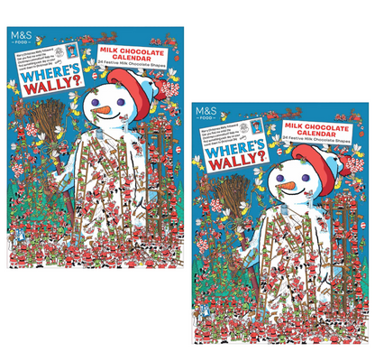 Front view of M&S Where’s Wally Advent Calendar 80g pack of 2
