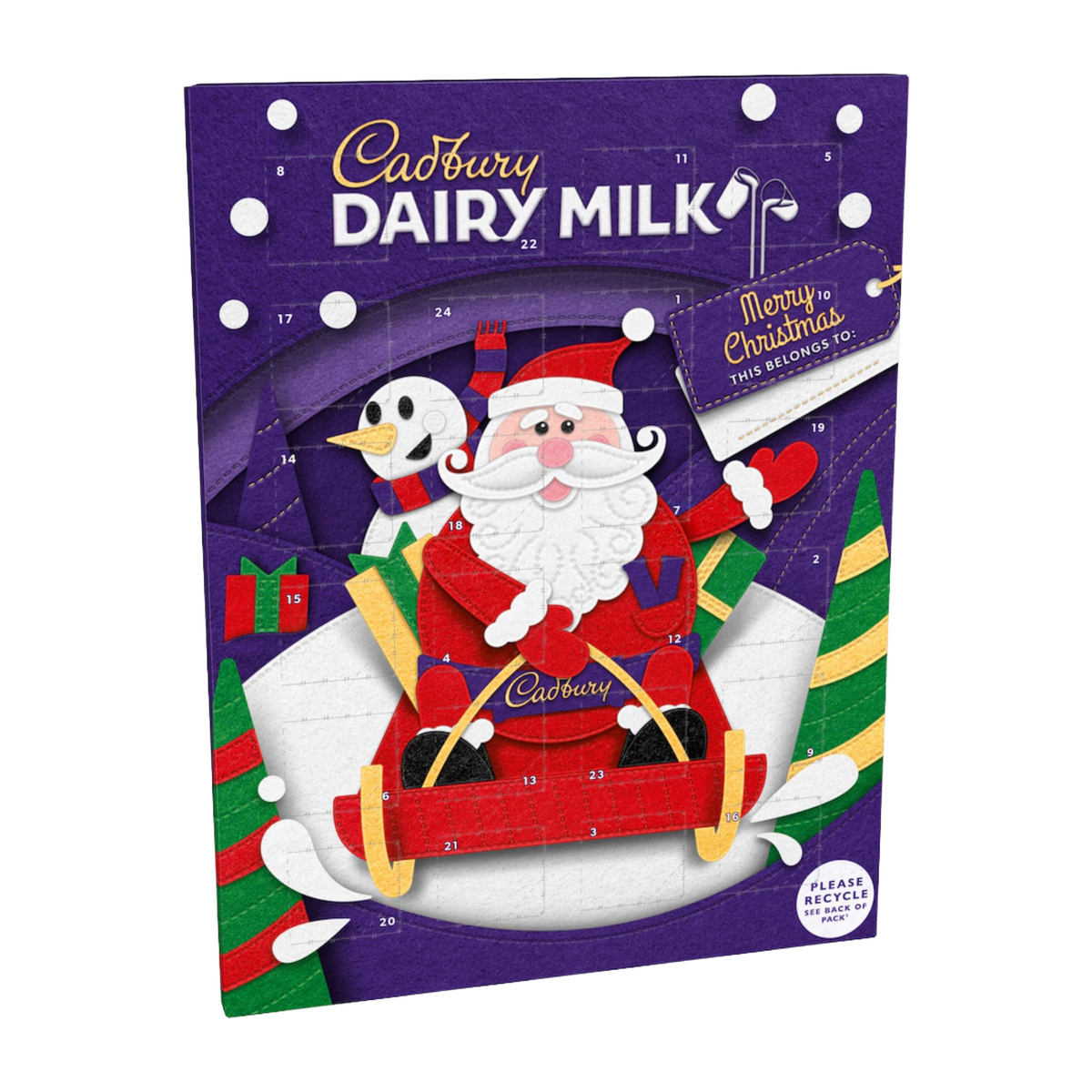 Cadbury milk chocolate advent calendars for festive gifting