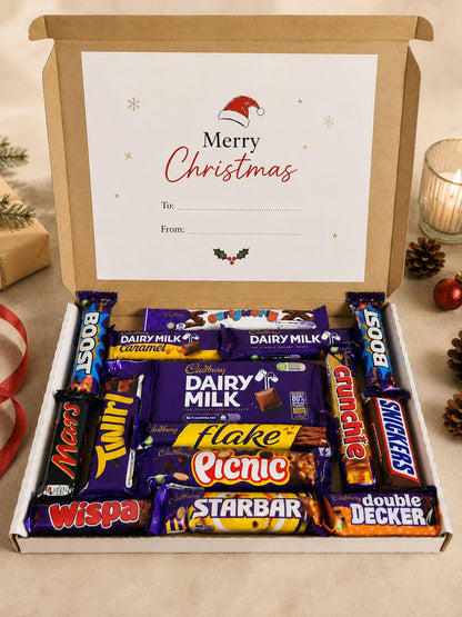 British Chocolate Gift Box with assorted UK chocolate bars