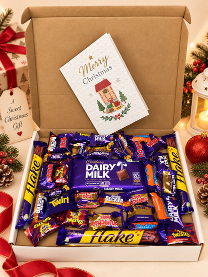 Cadbury celebration chocolate gift pack with personalised message