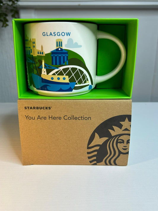 Starbucks You Are Here Glasgow Mug 16oz front view – city collection mug